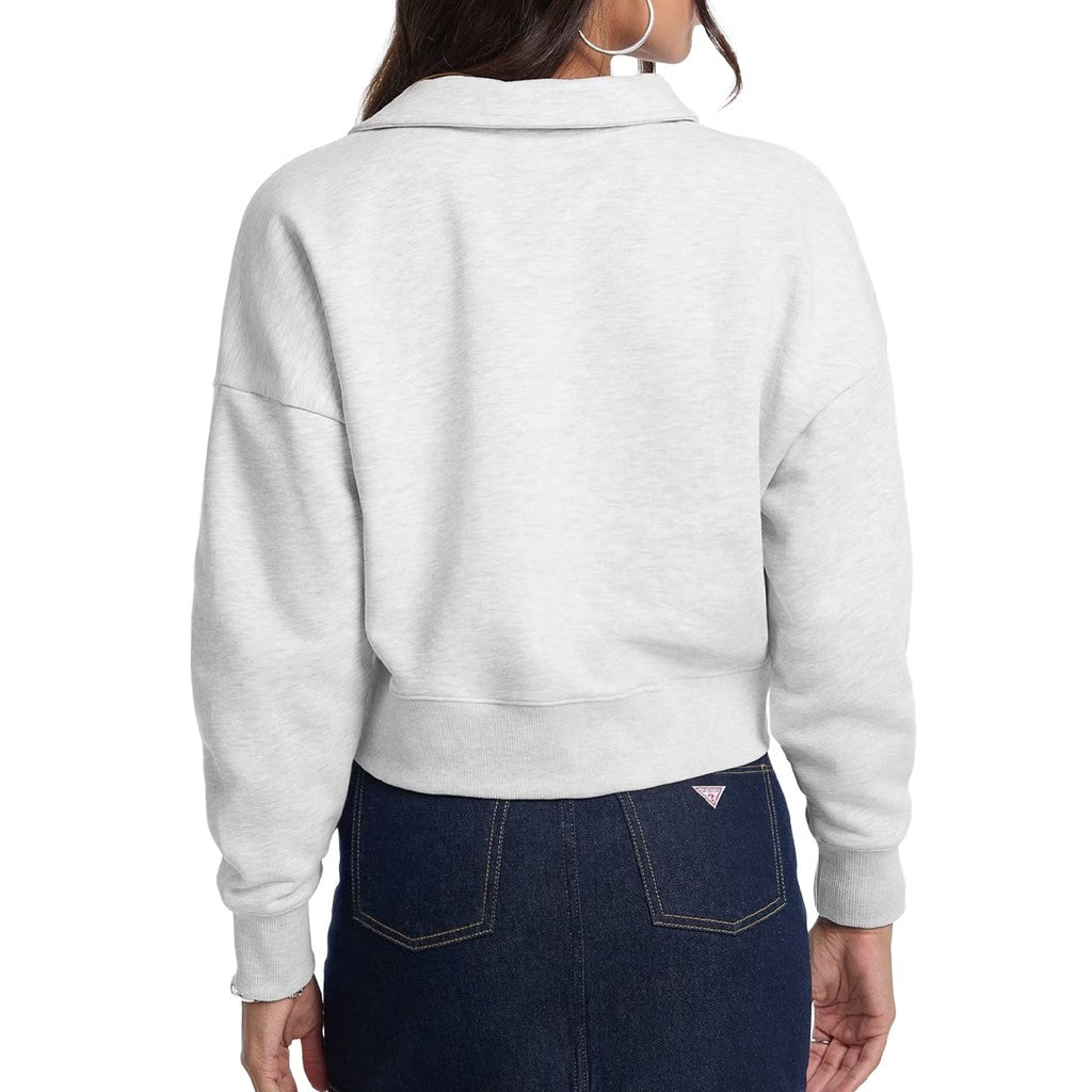 Guess Sweater met geborduurd logo – Grijs
