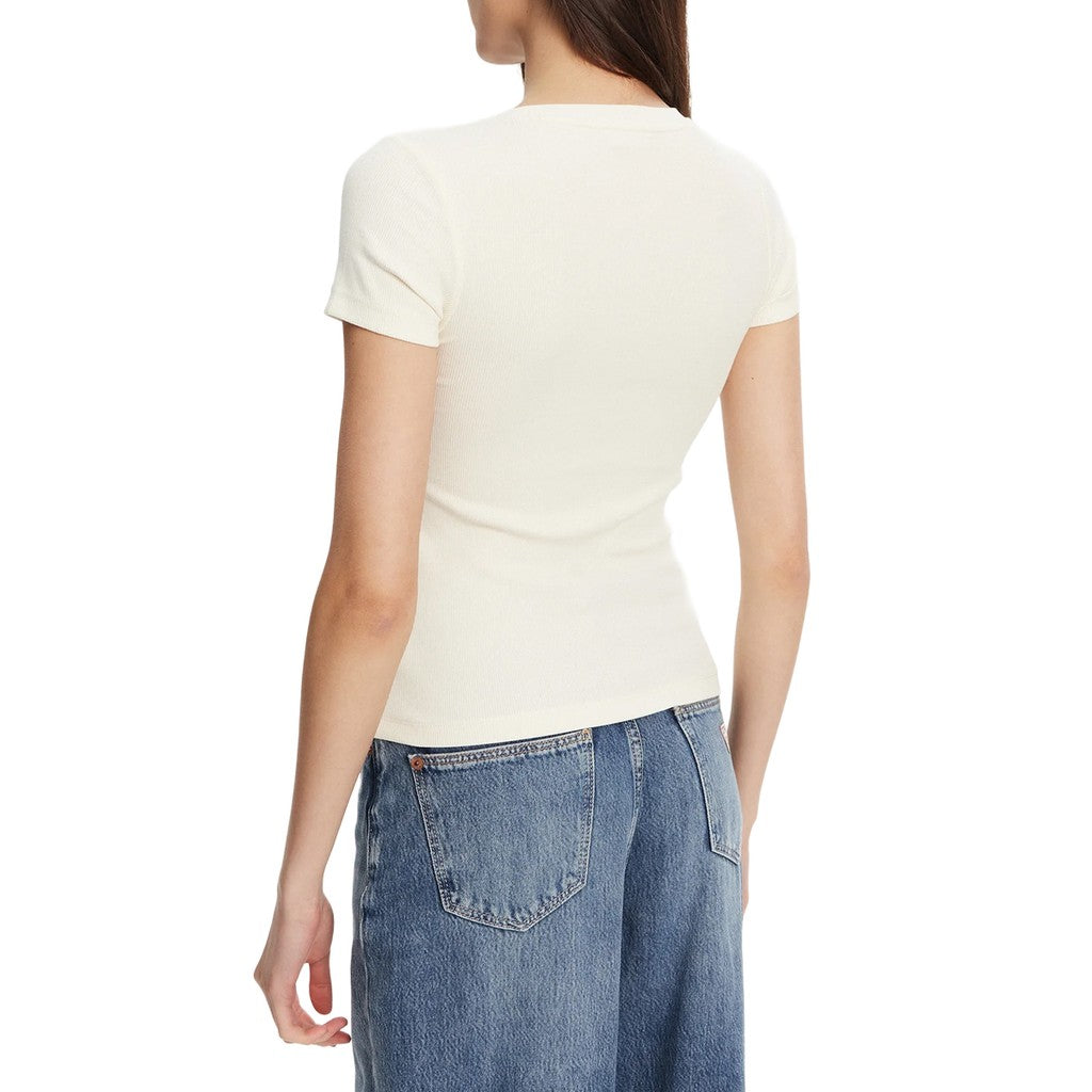 Guess Effen T-shirt met logo – Beige
