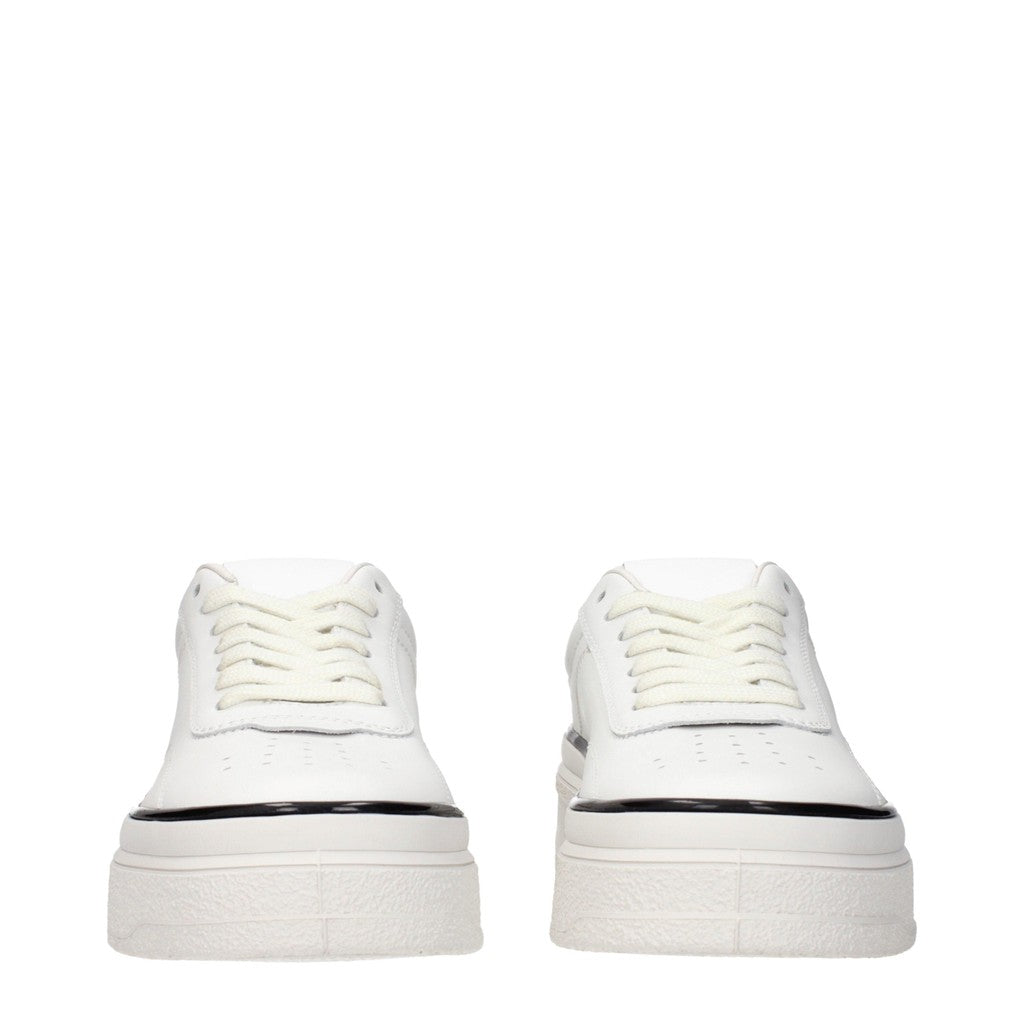 Jil Sander Sneakers met rubberen zool en ronde neus – Wit