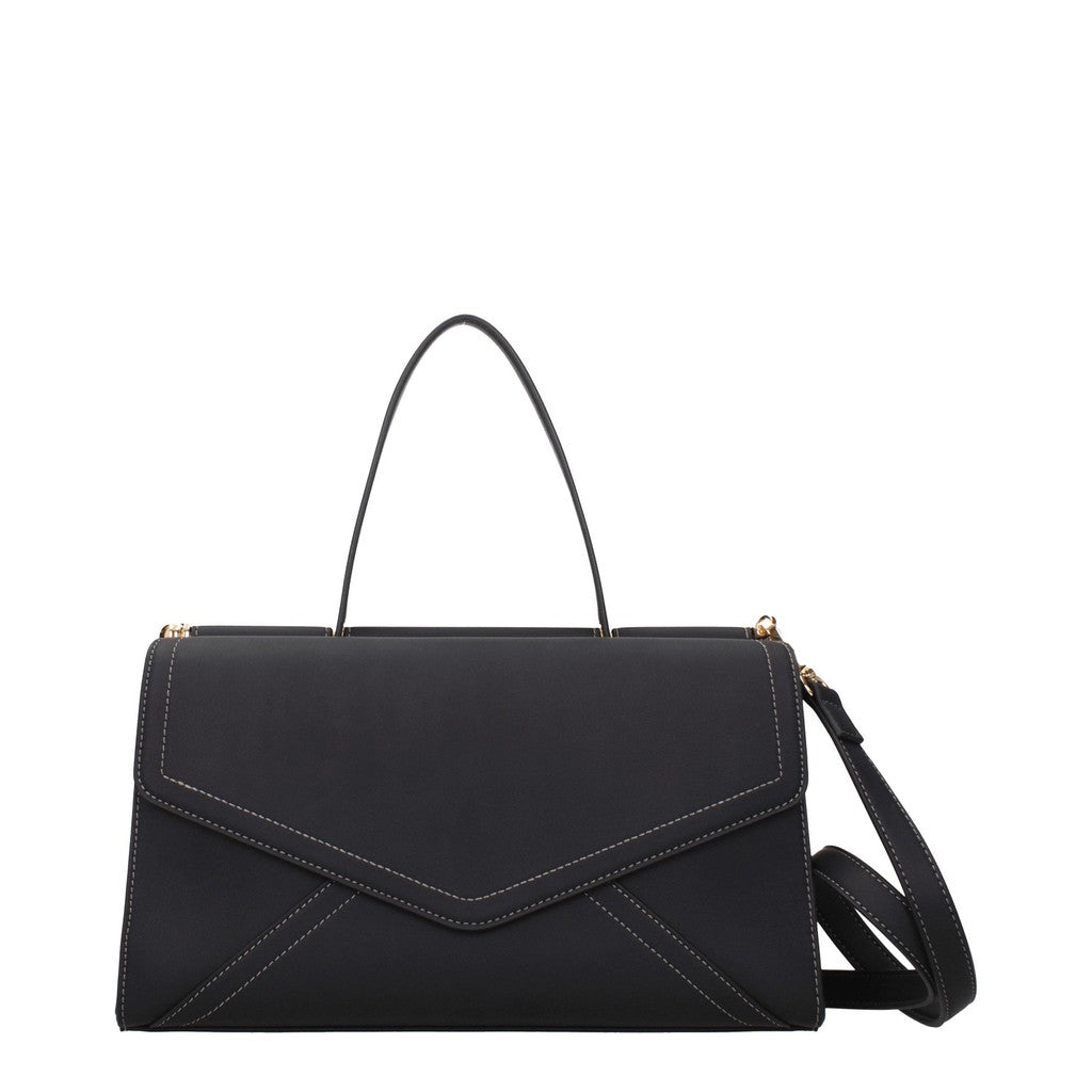 Love Moschino Handtas met twee vakken en goudkleurige details – Zwart