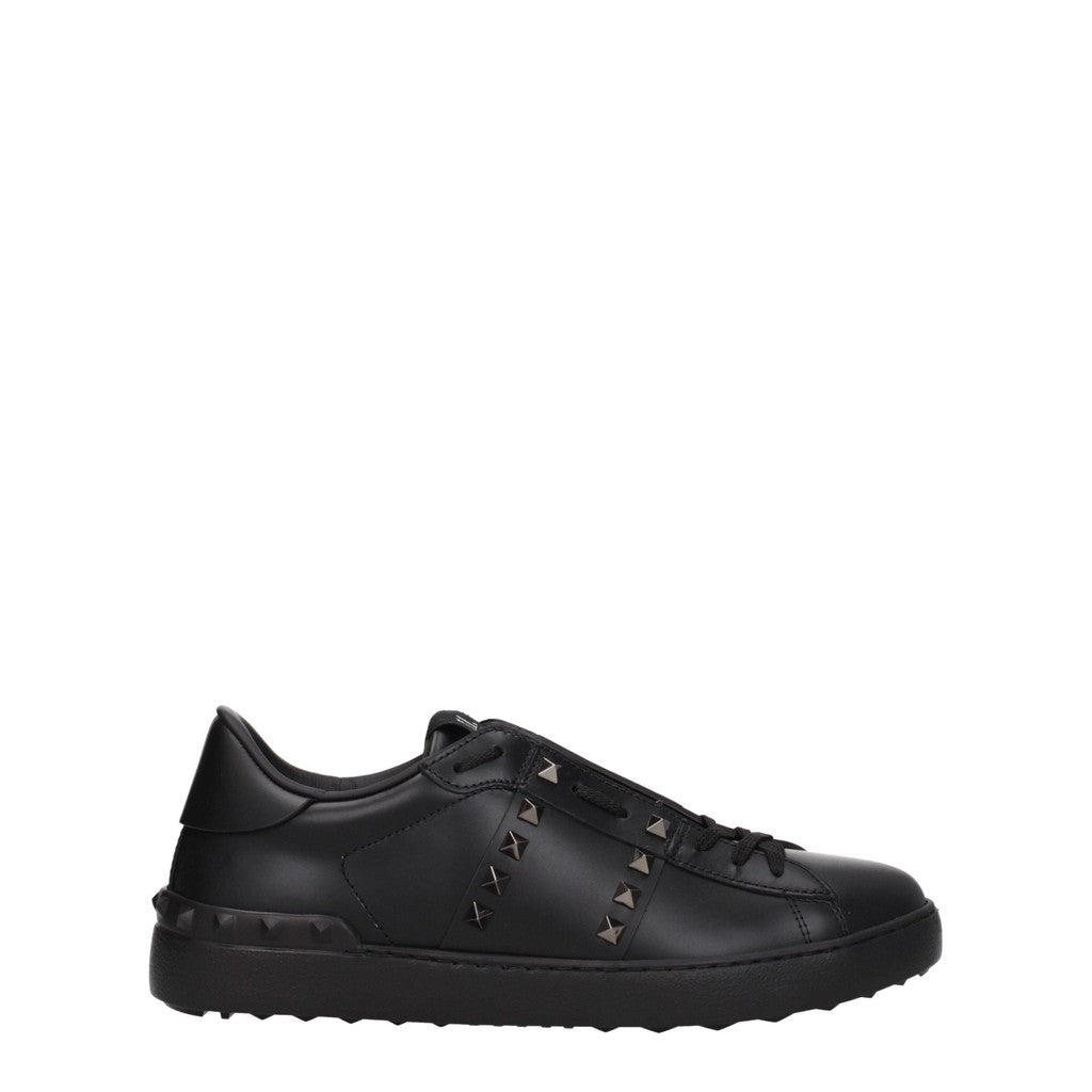 Valentino Garavani Rockstud Leren sneakers – Zwart