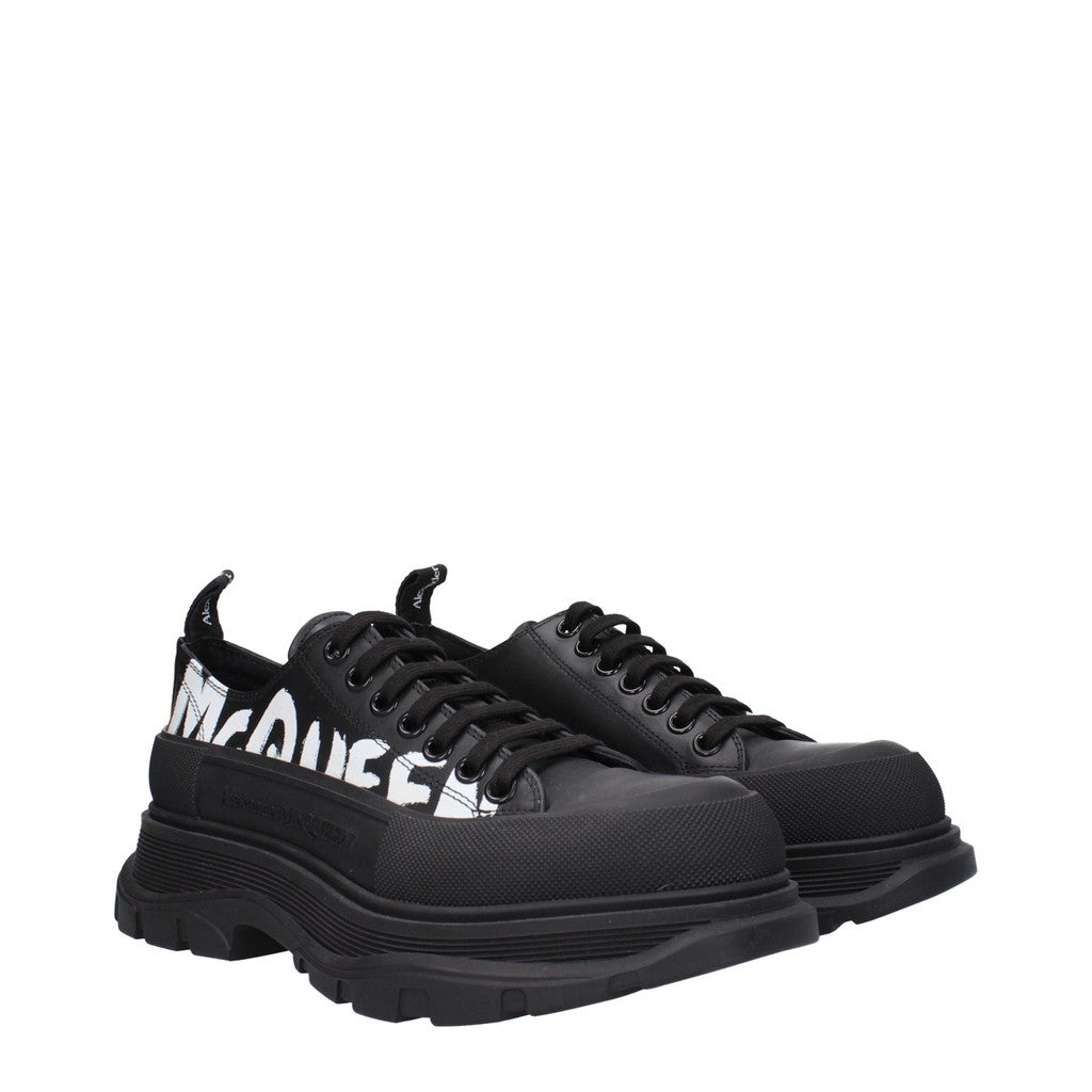 Alexander McQueen Tread Slick Sneakers – Zwart / Wit