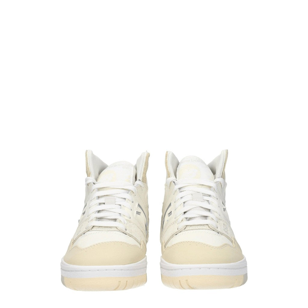 New Balance 650 Sneakers van leer en suède – Wit / Bruin