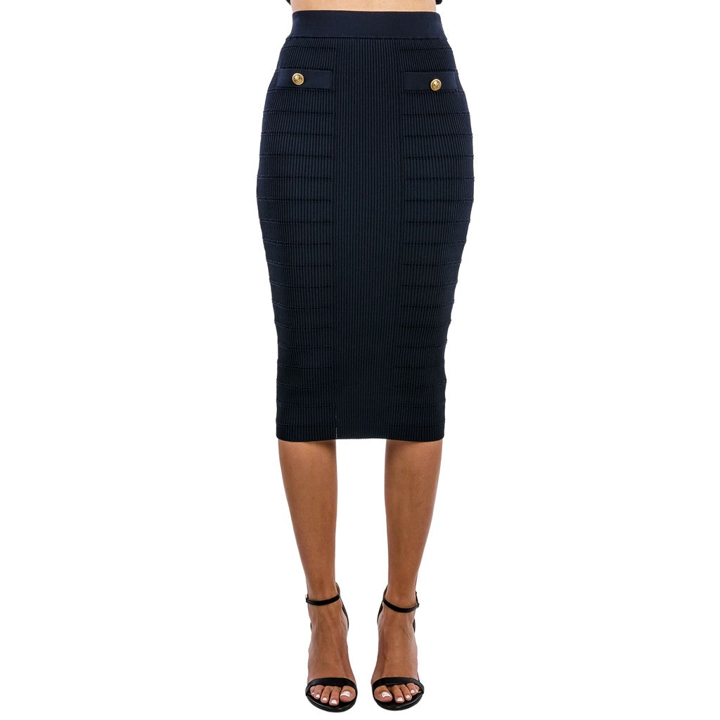Guess Midirok met logo – Marineblauw