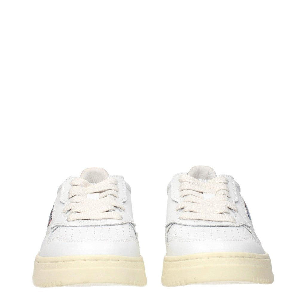 Autry Medalist Sneakers van leer met veters – Wit / Zwart