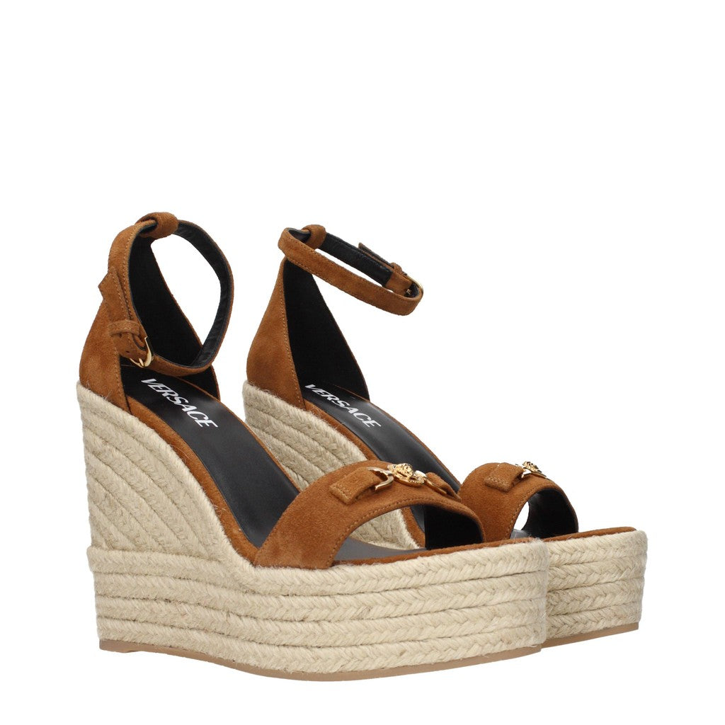 Versace Sandalen met gesp – Bruin