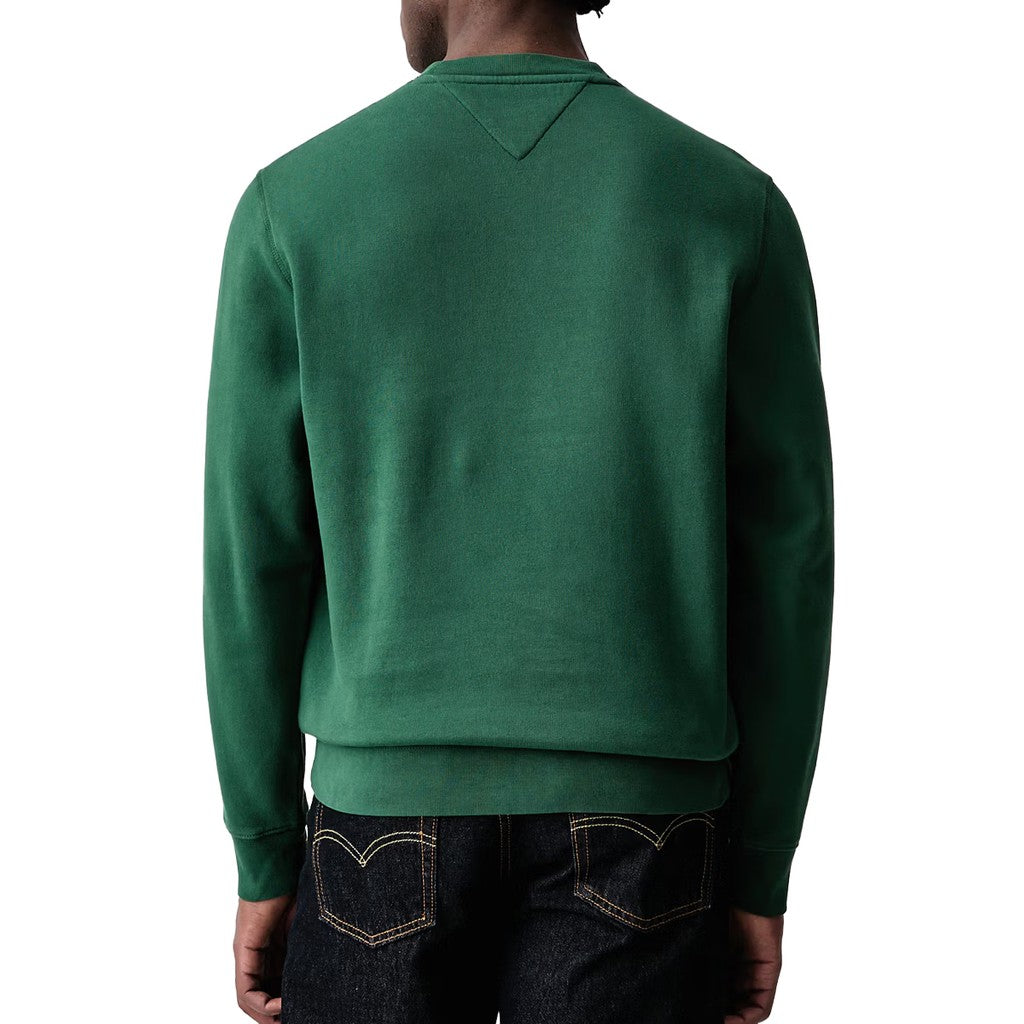 Tommy Jeans Regular Fit Sweater met fleece binnenkant – Donkergroen