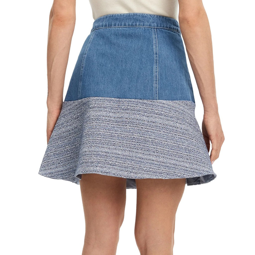 Guess Rok tot op de knie met ritssluiting – Blauw