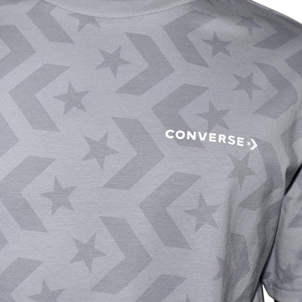 Converse Tweekleurig T-shirt met geborduurd logo – Grijs