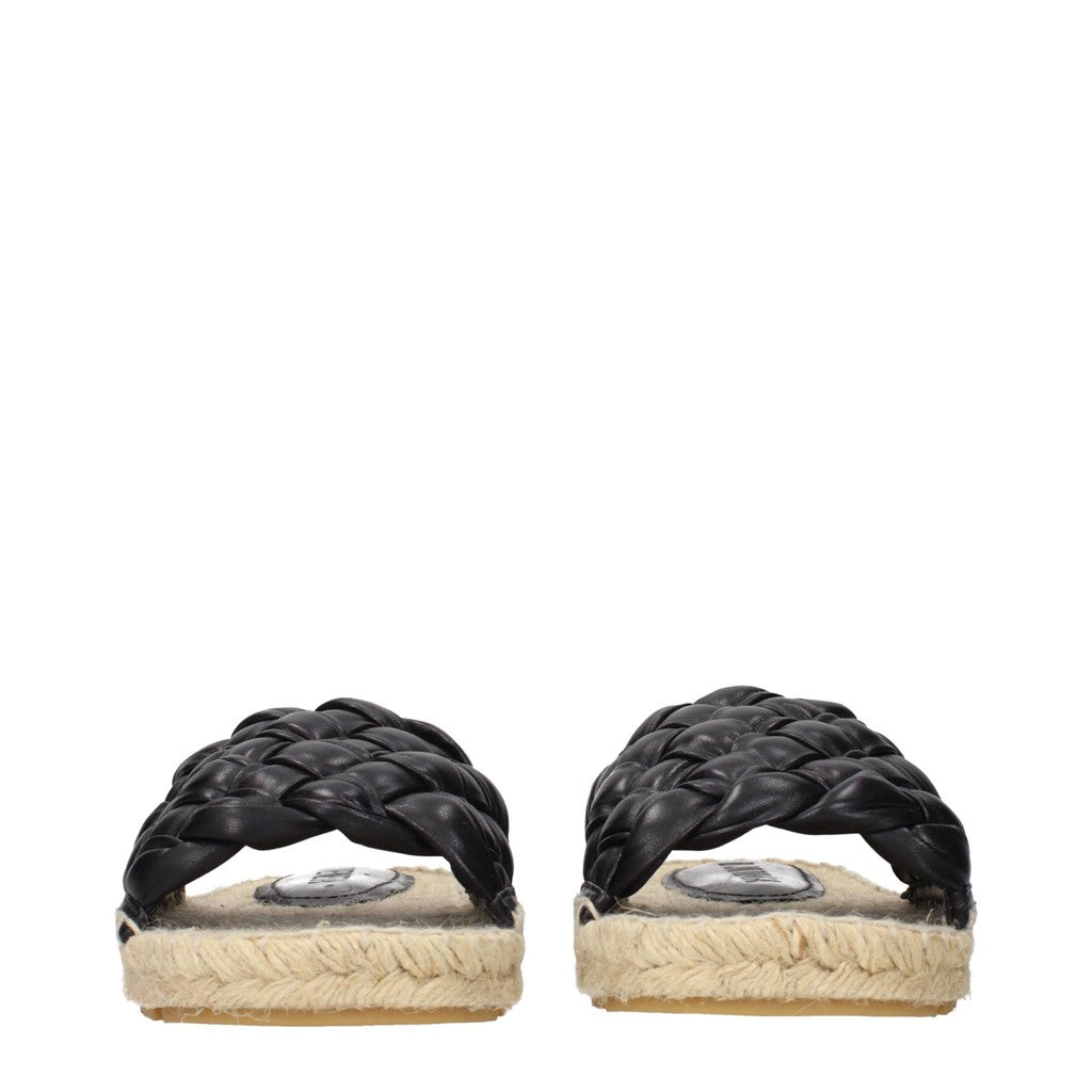 Bottega Veneta Sandalen met open neus en rubberen zool – Zwart