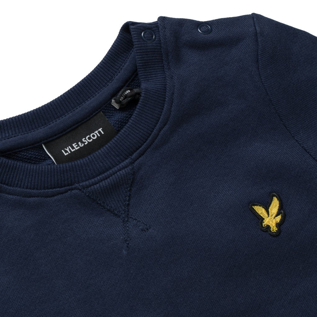 Lyle & Scott Kids Sweater met geborduurd logo – Marineblauw