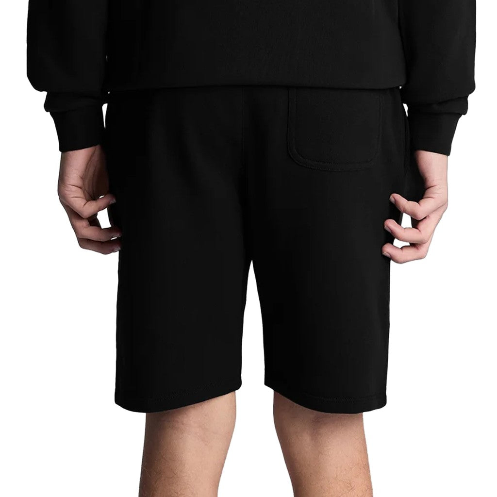 Lyle & Scott Kids Sportshort met trekkoord en logo – Zwart