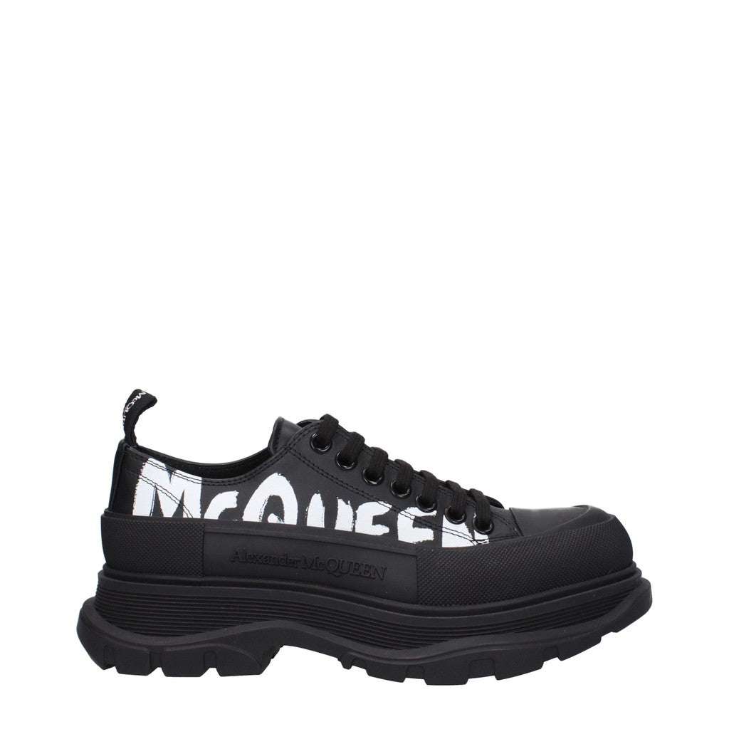 Alexander McQueen Tread Slick Sneakers – Zwart / Wit