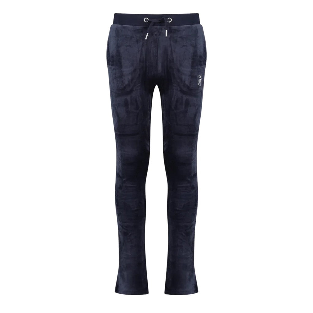 Juicy Couture Kids Chenille bootcut broek – Marineblauw