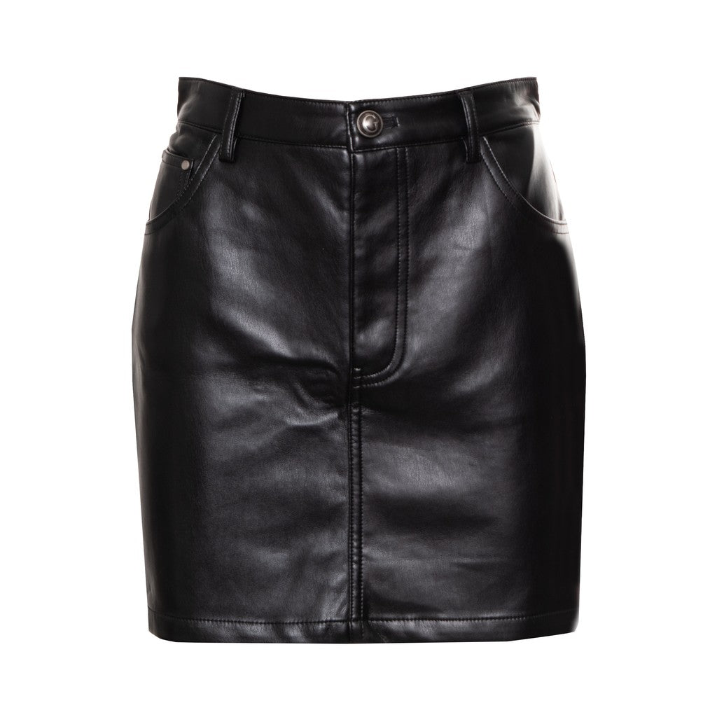 Guess Rok met zak en rits- en knoopsluiting – Zwart