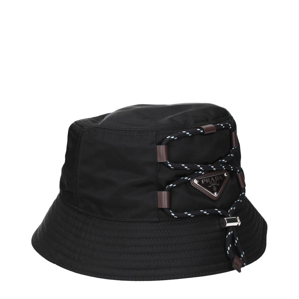 Prada Re-Nylon Vissershoed – Zwart / Bruin