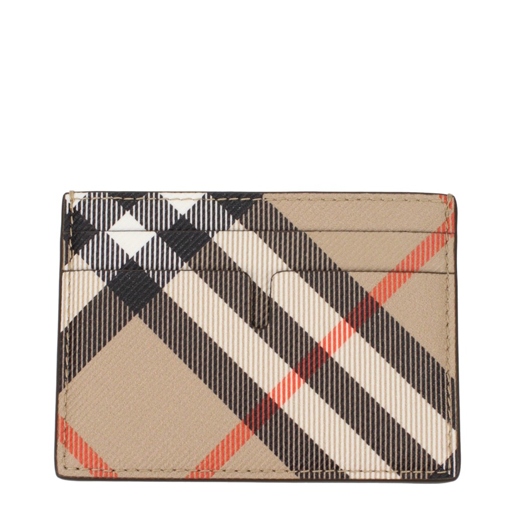 Burberry Slanke kaarthouder met vijf pasjesvakken – Beige