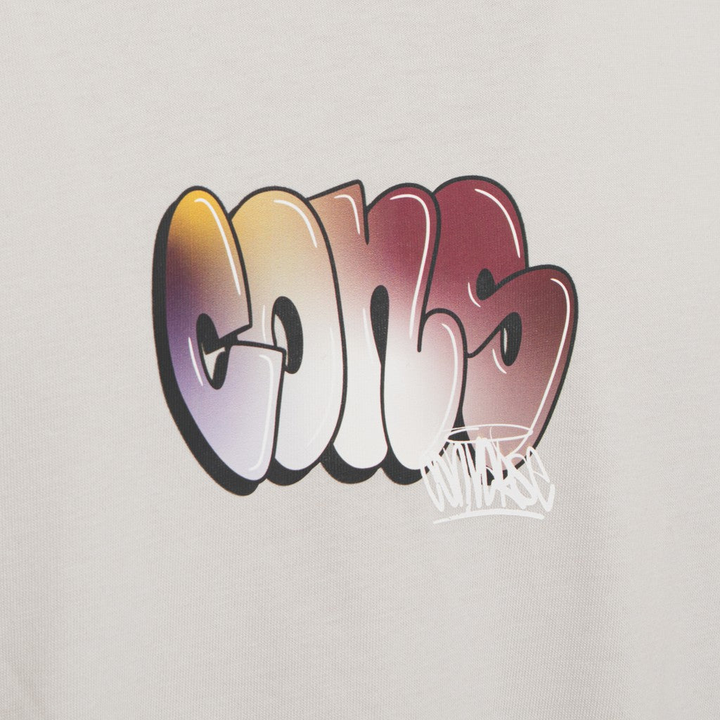 Converse T-shirt met ronde hals en print – Grijs