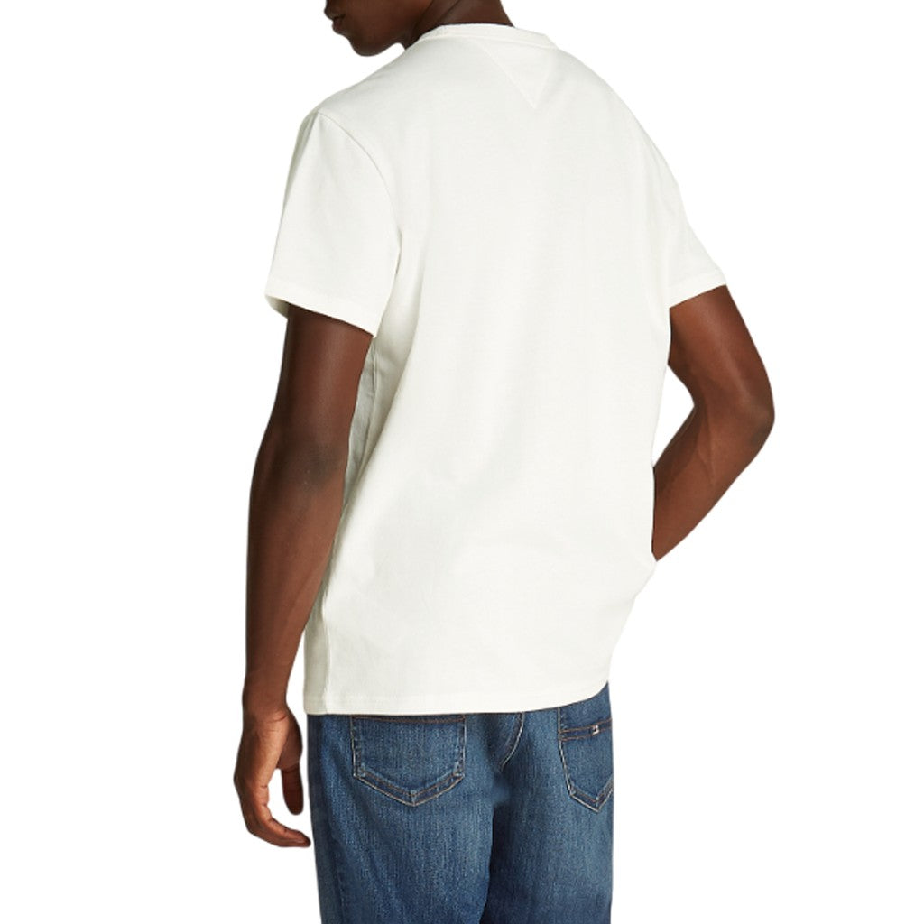 Tommy Jeans Regular Fit T-shirt met geborduurd logo – Ecru
