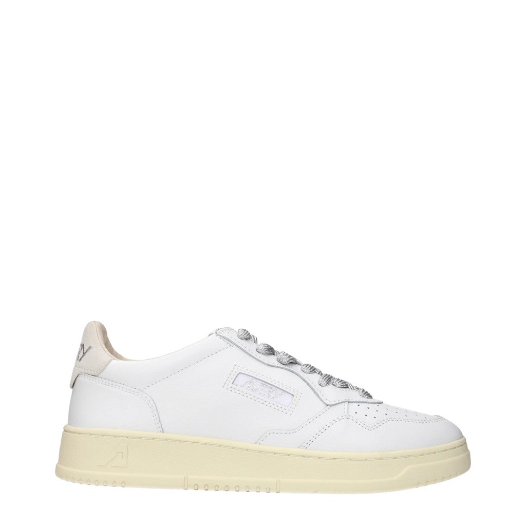 Autry Medalist Sneakers van leer en suède met veters – Wit