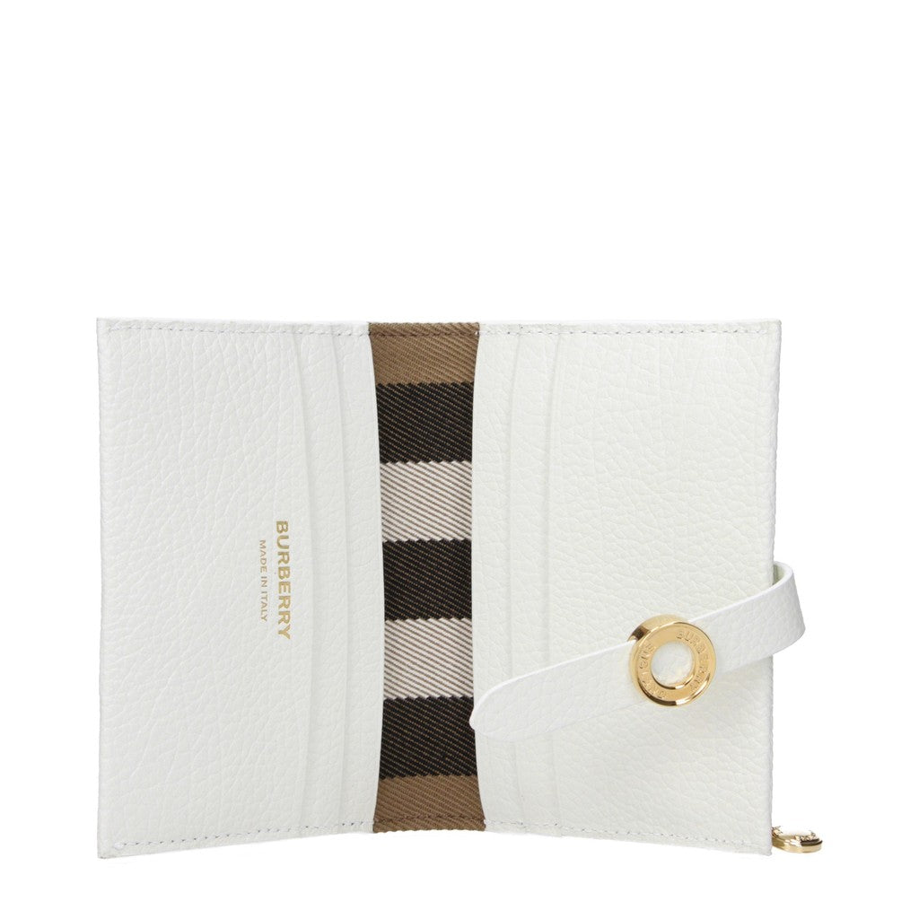 Burberry Leren Portemonnee – Wit