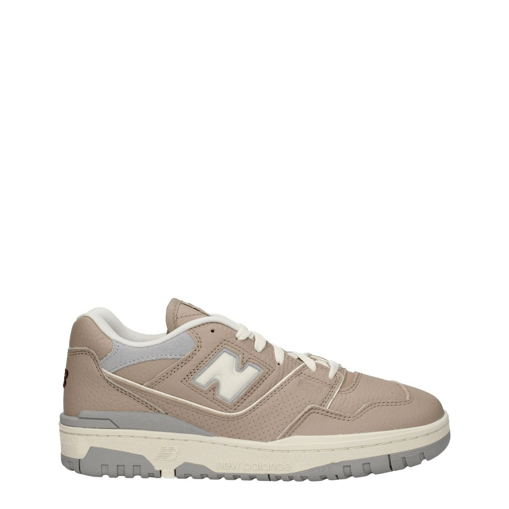 New Balance 550 Sneakers van leer en suède – Beige