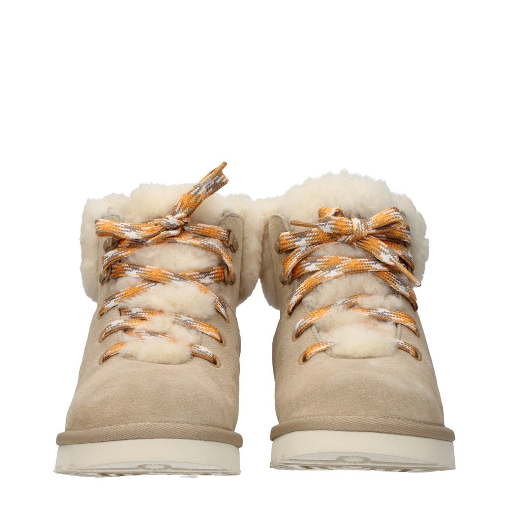 Ugg Classic Mini Alpine Lace Enkellaarzen – Beige