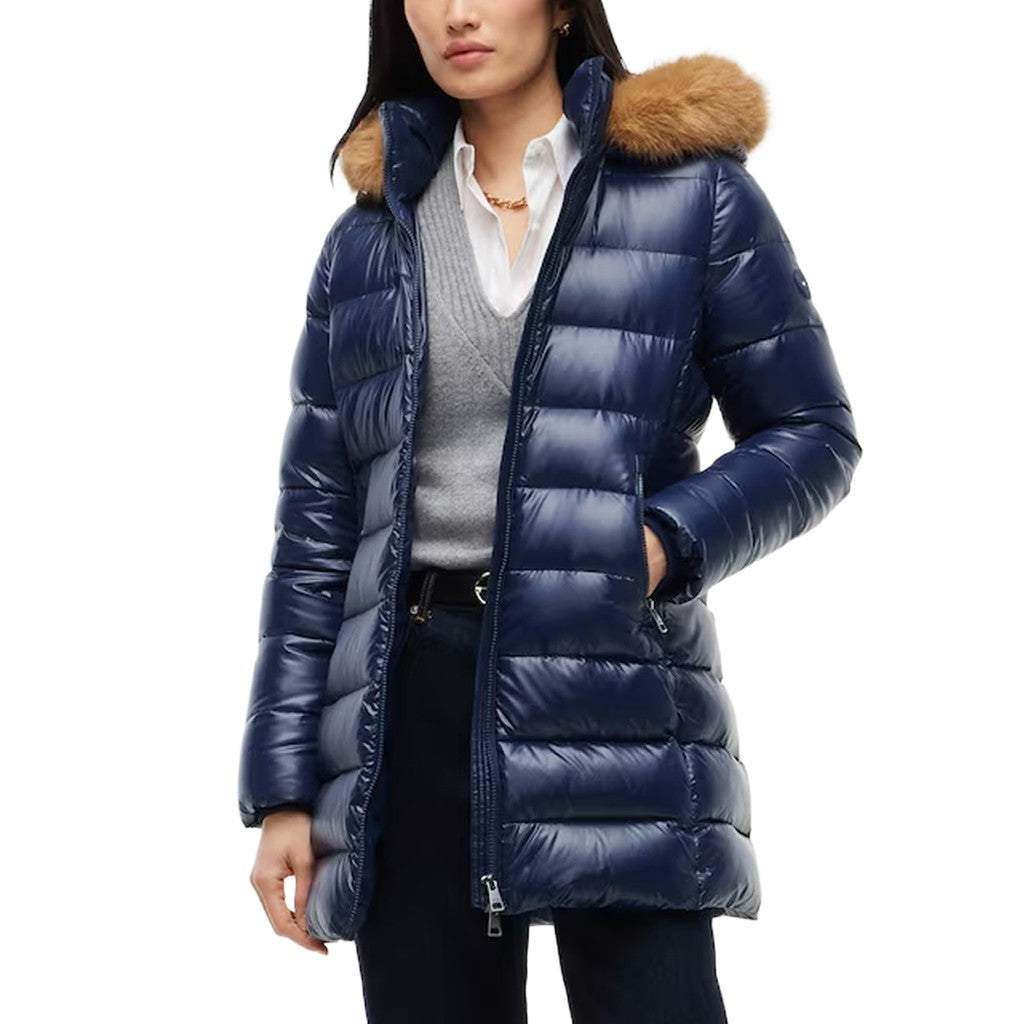 Tommy Hilfiger Donsjas met capuchon – Blauw