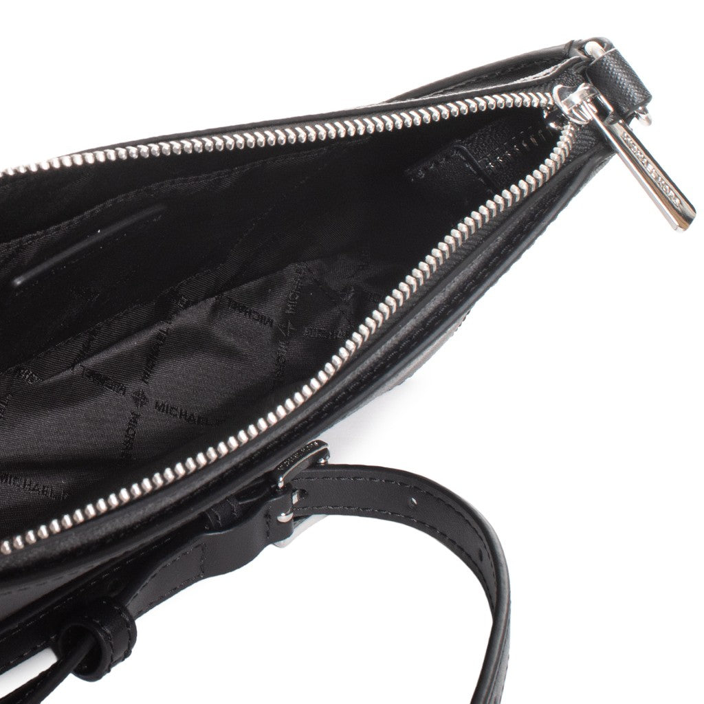 Michael Kors Arden Slanke crossbodytas met logo – Zwart