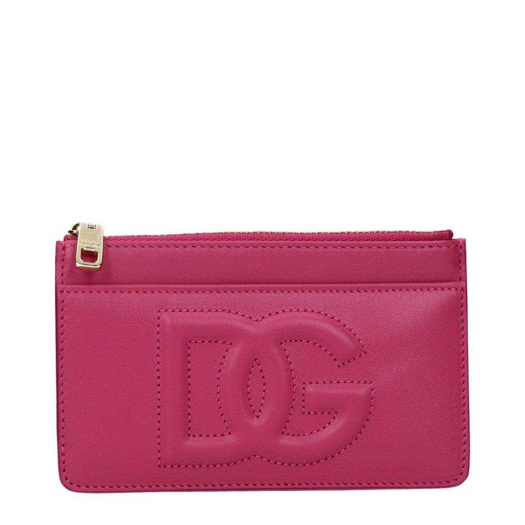 Dolce & Gabbana Slanke portemonnee met 2 vakken – Fuchsia
