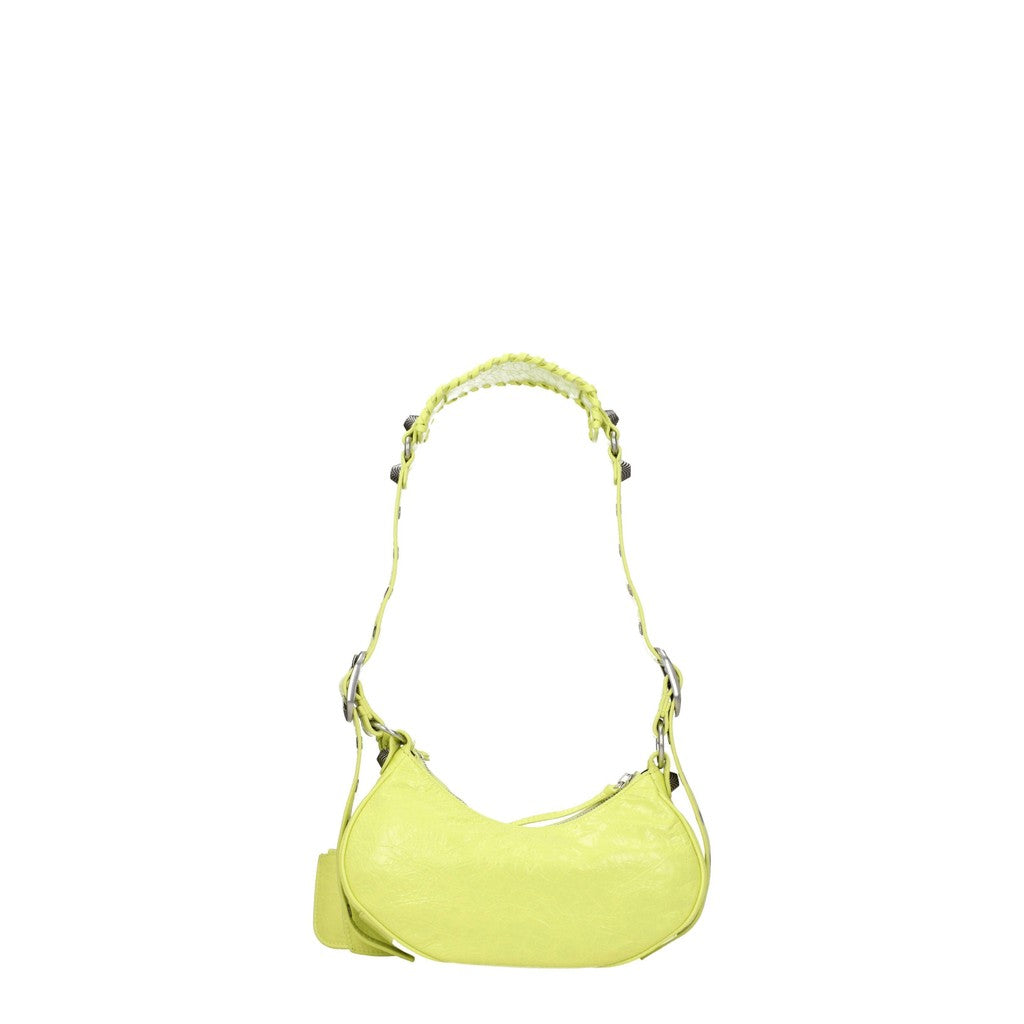 Balenciaga Le Cagole XS Schoudertas van leer – Limegroen