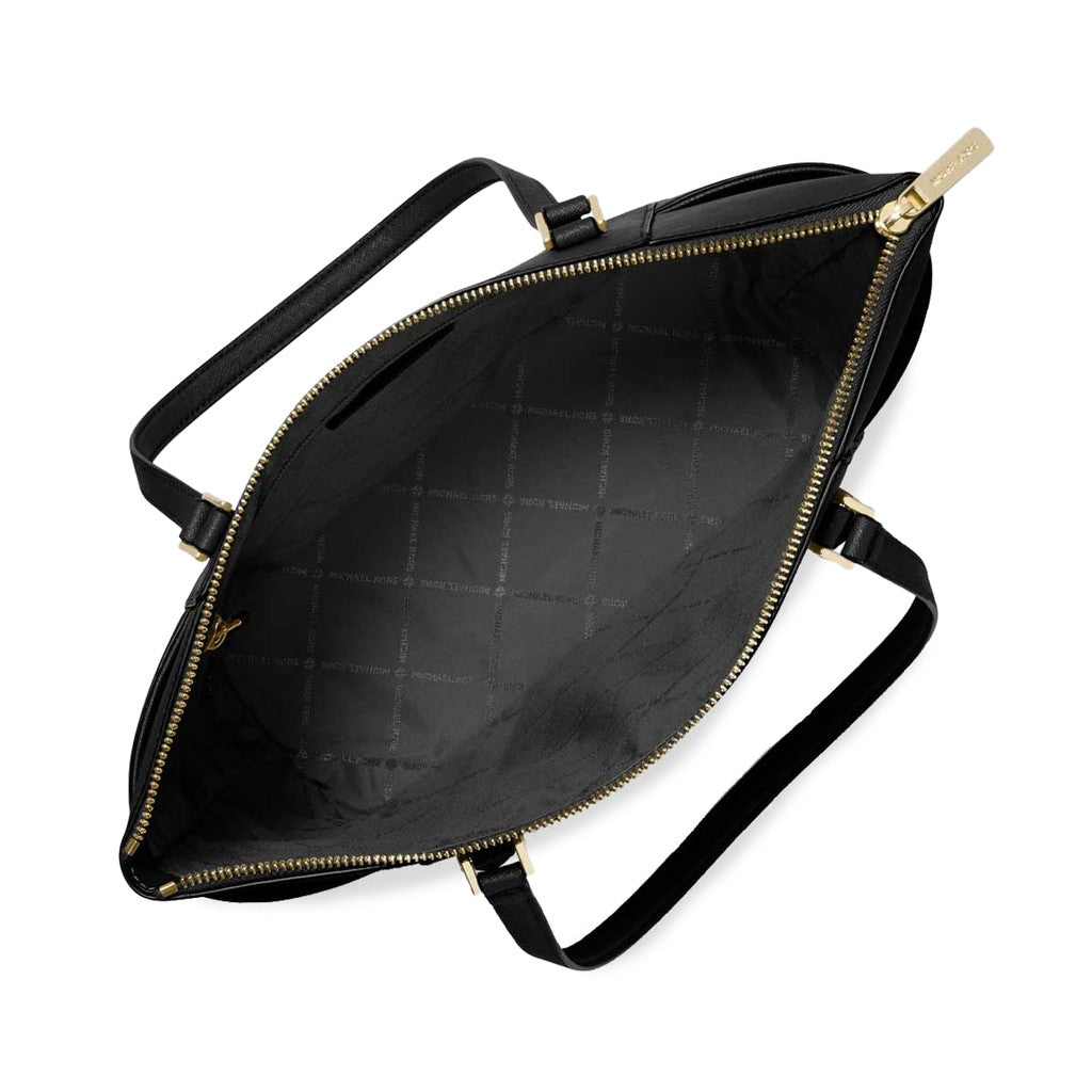 Michael Kors Charlotte Shopper met logo en ritssluiting – Zwart