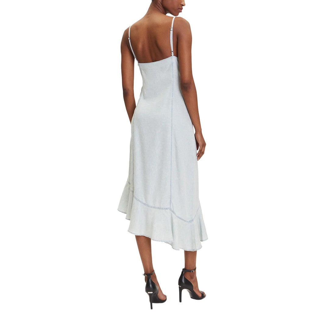 Guess Jurk met V-hals – Lichtblauw
