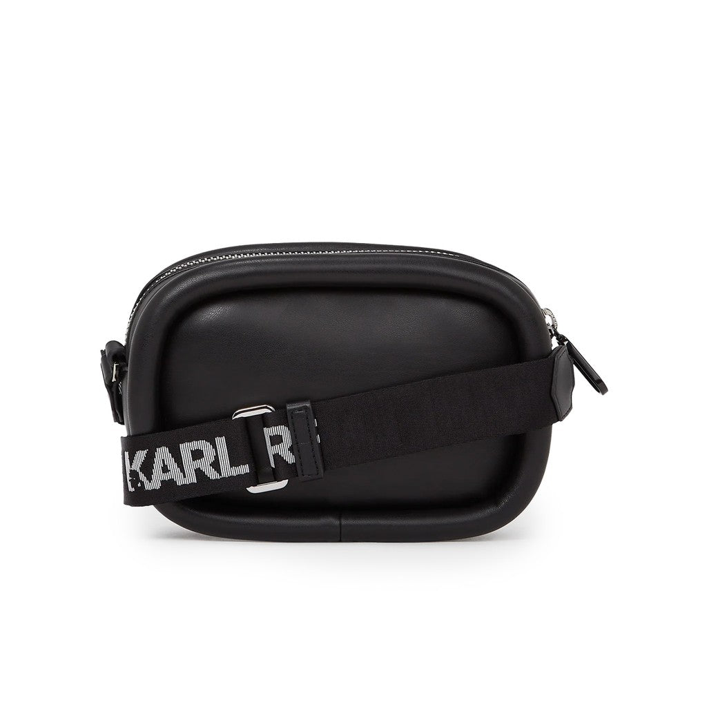 Karl Lagerfeld Crossbodytas met bedrukt logo – Zwart