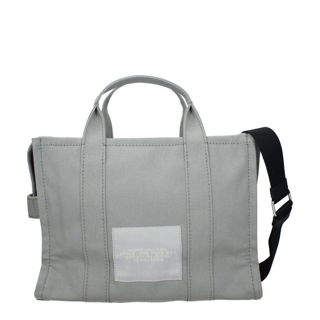 Marc Jacobs The Tote Shopper van stof met schouderband – Grijs