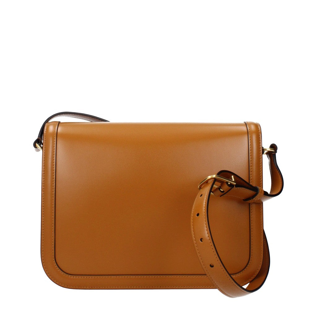 Valentino Garavani Leren crossbodytas met drie vakken – Bruin
