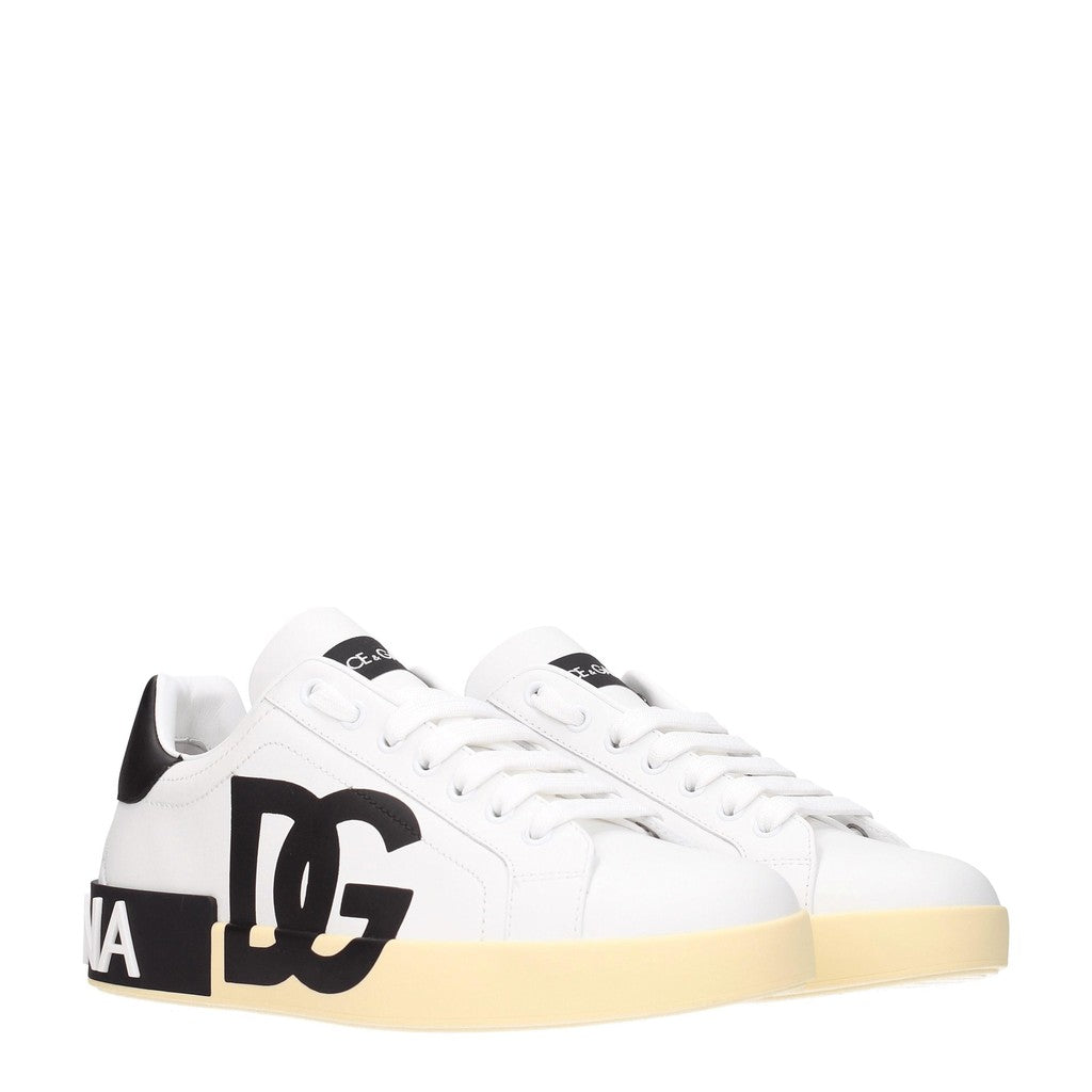 Dolce & Gabbana Portofino Sneakers – Wit / Zwart