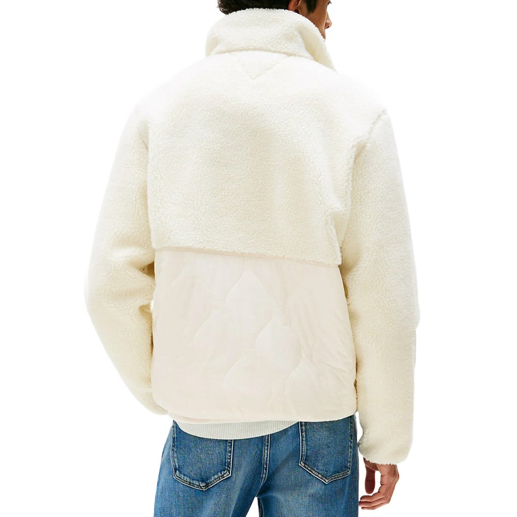 Tommy Jeans Essential Teddy jas – Gebroken wit