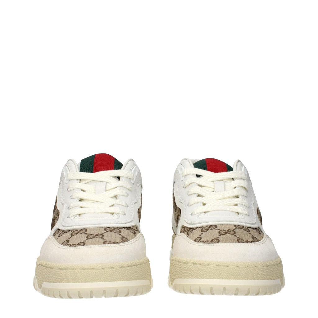 Gucci Re-Web Sneakers – Beige / Wit