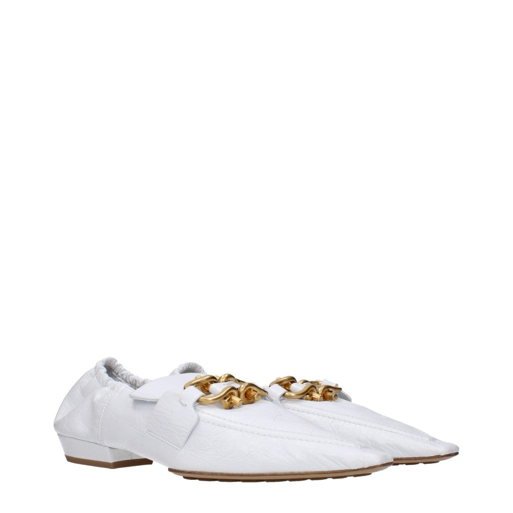 Bottega Veneta Ballerina's met puntige neus – Wit
