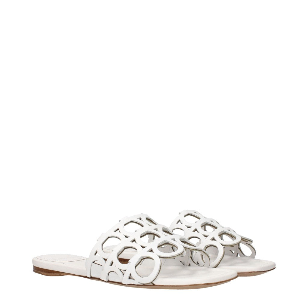 Salvatore Ferragamo Erne Sandalen – Wit