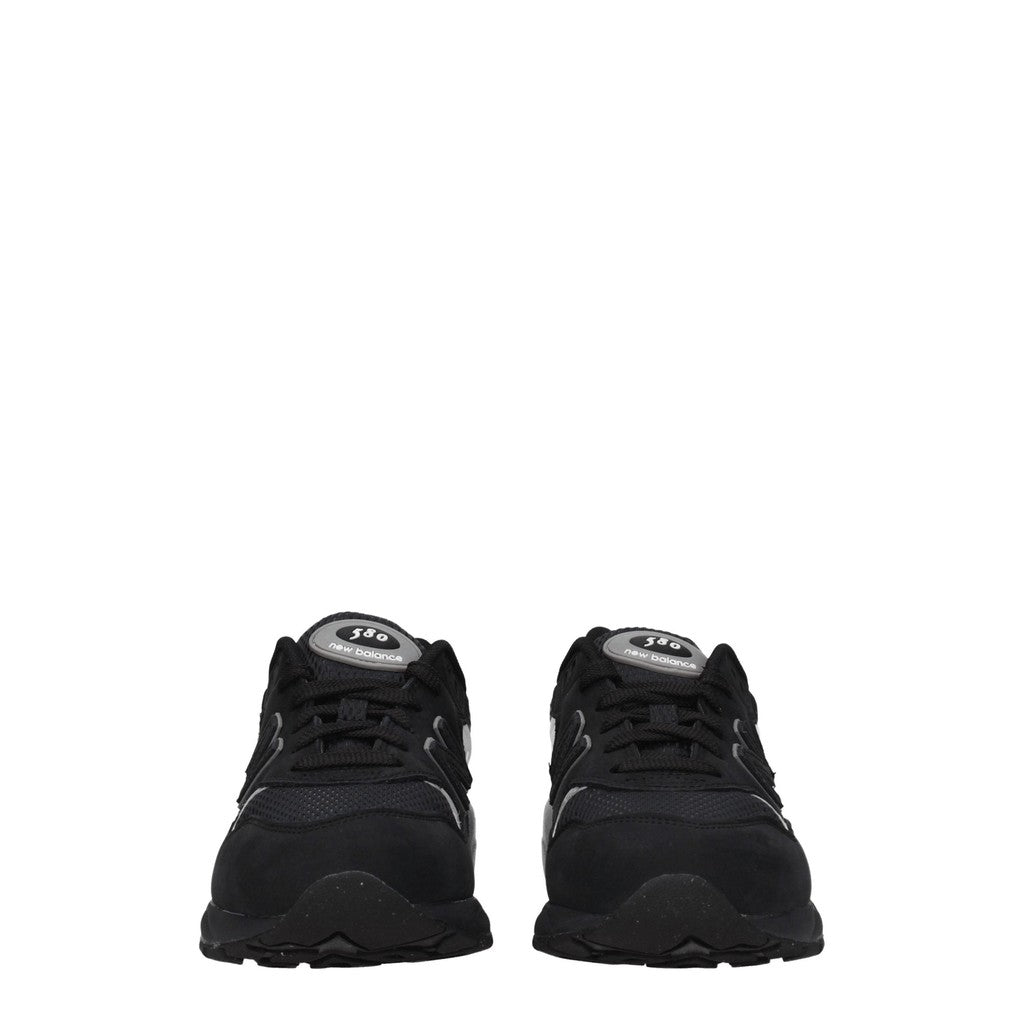 New Balance 580 Sneakers van suède en stof – Zwart / Zilver