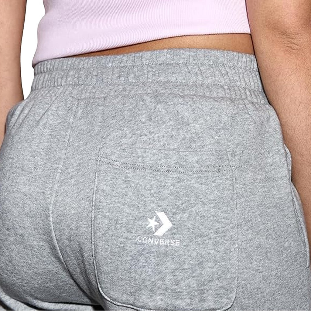 Converse Effen short met zakken en logo – Grijs