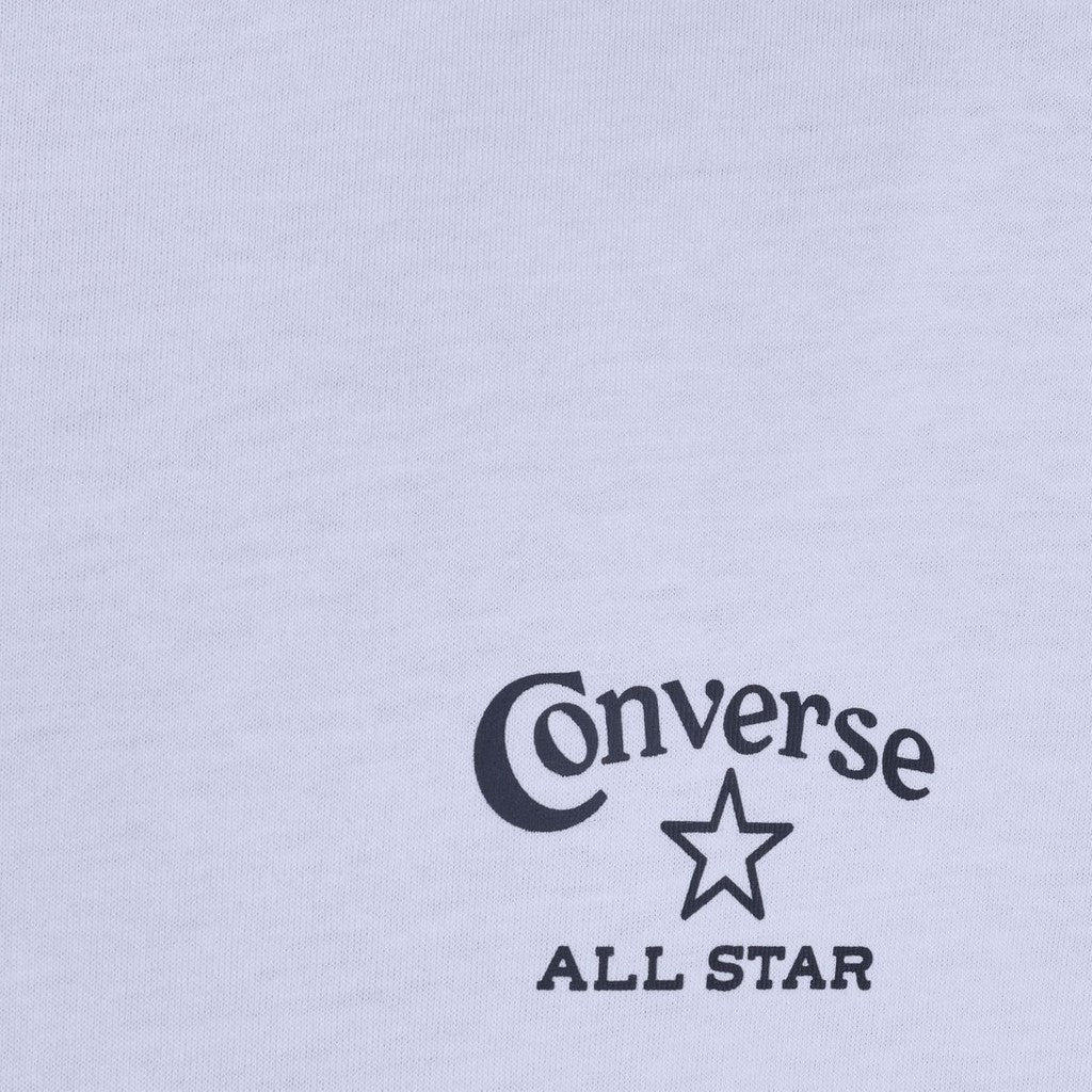 Converse T-shirt met ronde hals en bedrukt logo – Wit