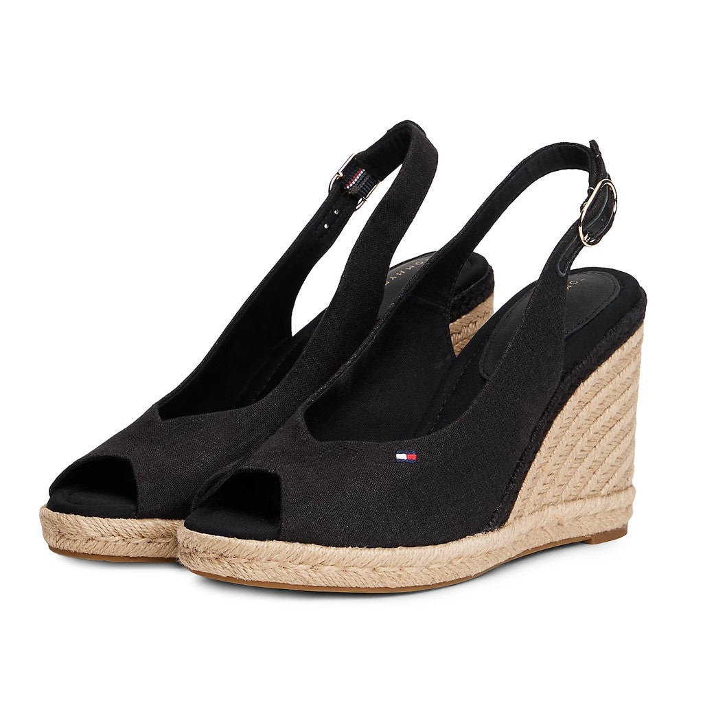 Tommy Hilfiger Sandalen met hak – Zwart