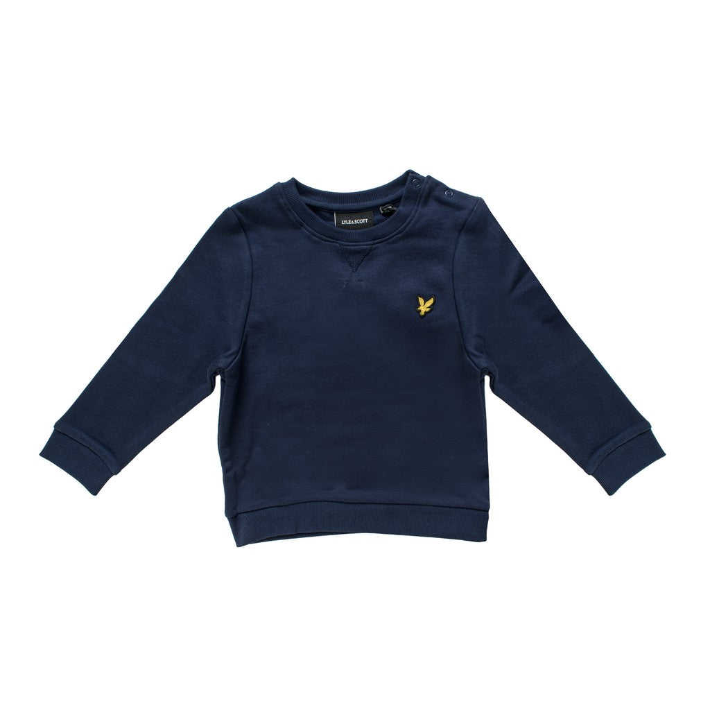 Lyle & Scott Kids Sweater met geborduurd logo – Marineblauw