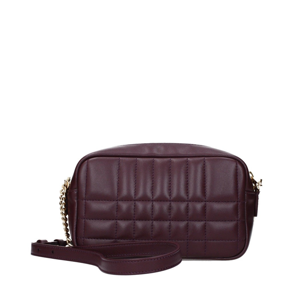 Burberry Leren Crossbodytas – Bordeaux