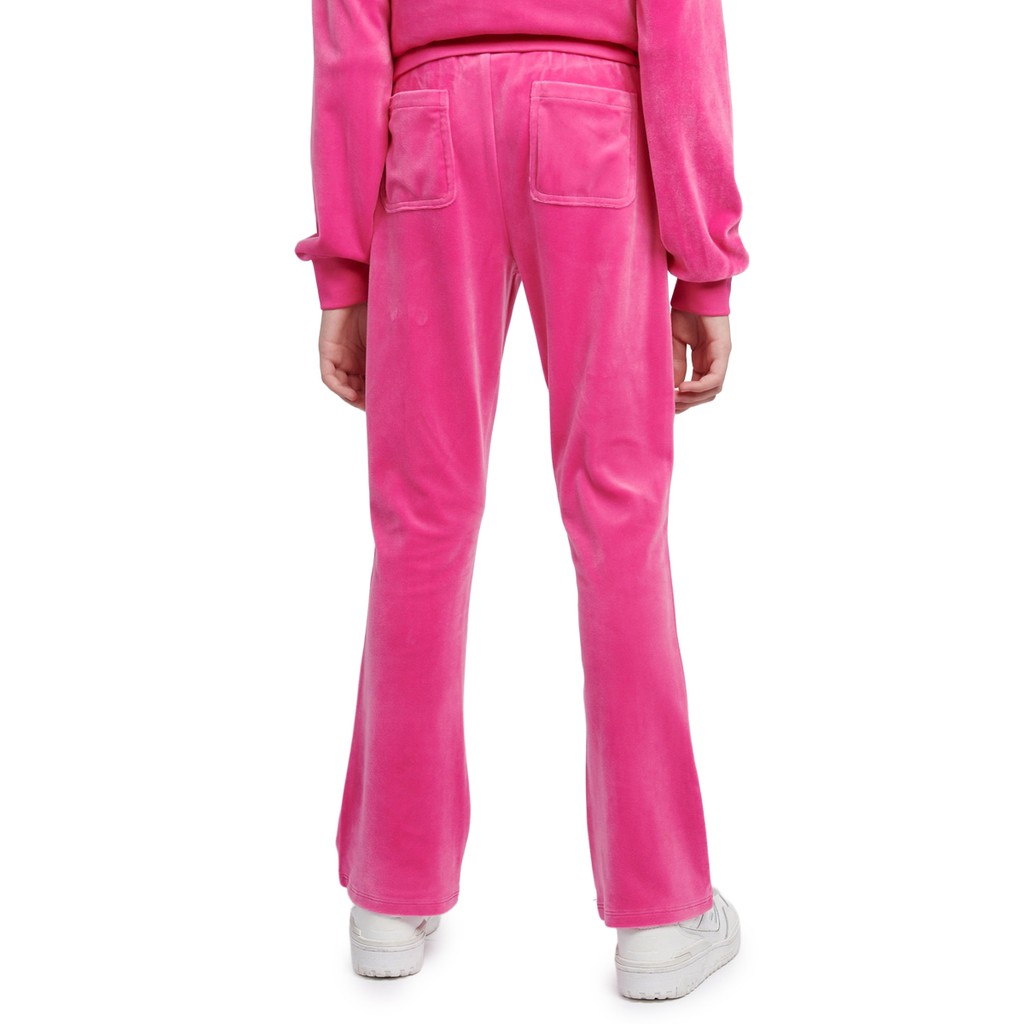 Juicy Couture Kids Chenille bootcut broek – Fuchsia