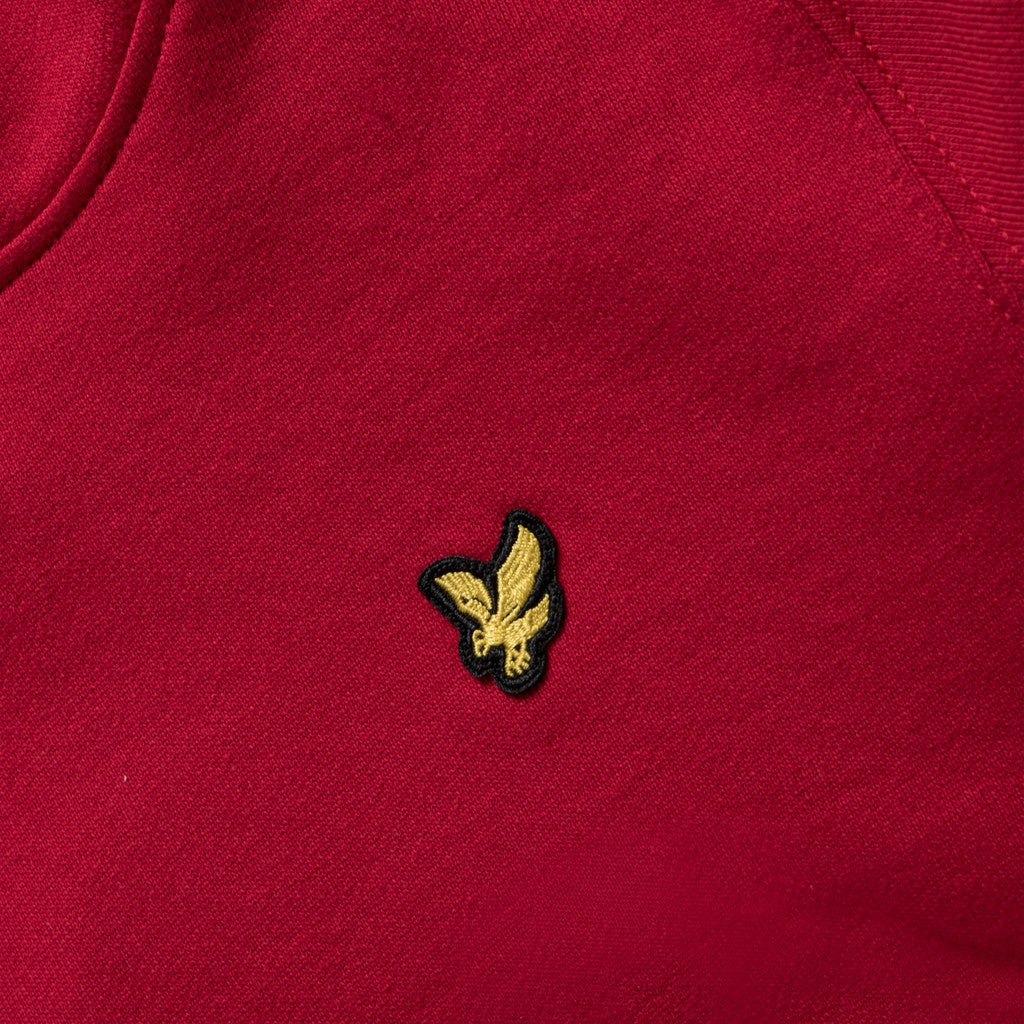 Lyle & Scott Kids Hoodie met buikzak en geborduurd logo – Rood