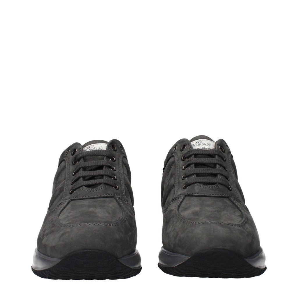 Hogan Interactive Sneakers met vetersluiting – Grijs / Taupe